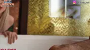 сестра залазит в ванну к брату в сауне