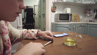 Оргазм: Травокур ебет участковую на обходе дома